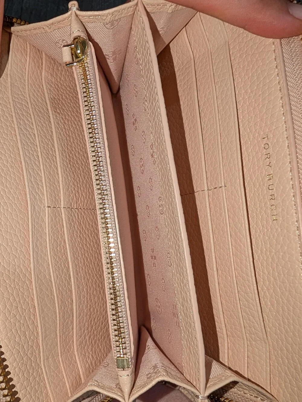 Tory Burch Thea Pebbled Leather Slouchy Hobo Bag & Matching Zip Wallet Set